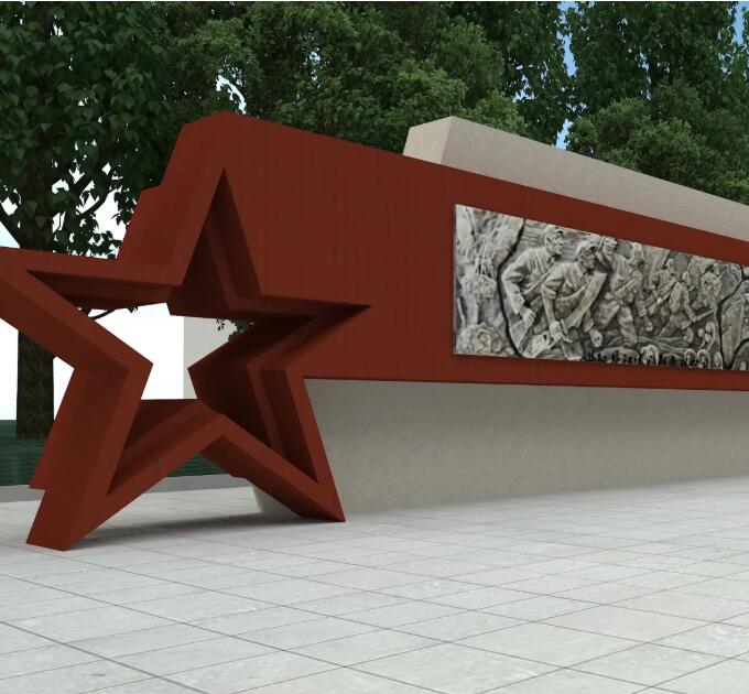 玉环锈钢板精神堡垒